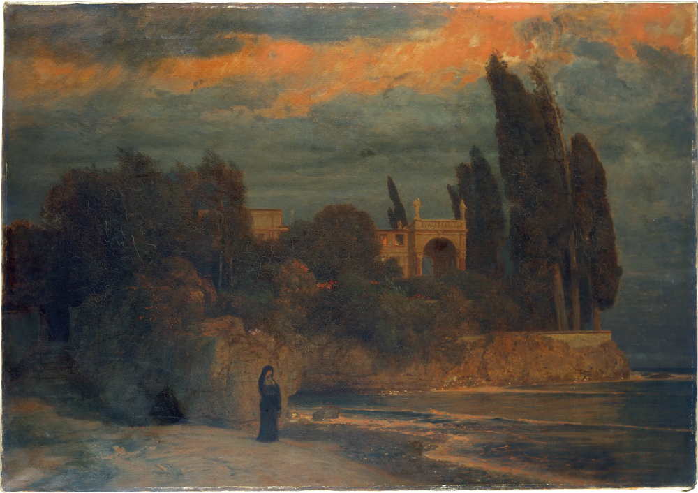 Villa au bord de la mer III - Arnold Böcklin - Alpha Reproduction