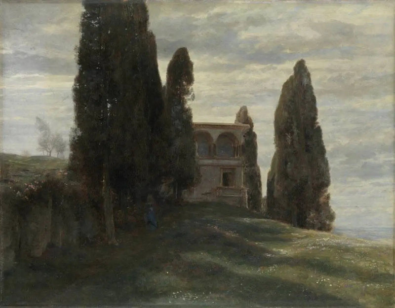 Italiensk villa på våren - Arnold Böcklin
