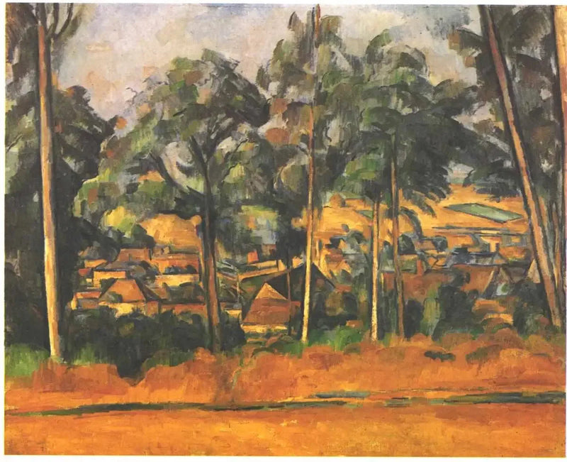 By i skuggan av träden - Paul Cézanne