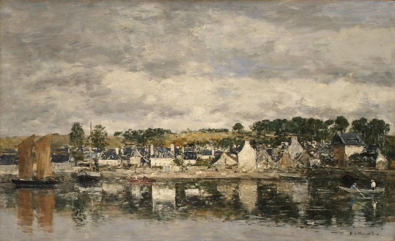 By en flod - Eugène Boudin