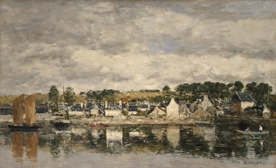 By en flod - Eugène Boudin