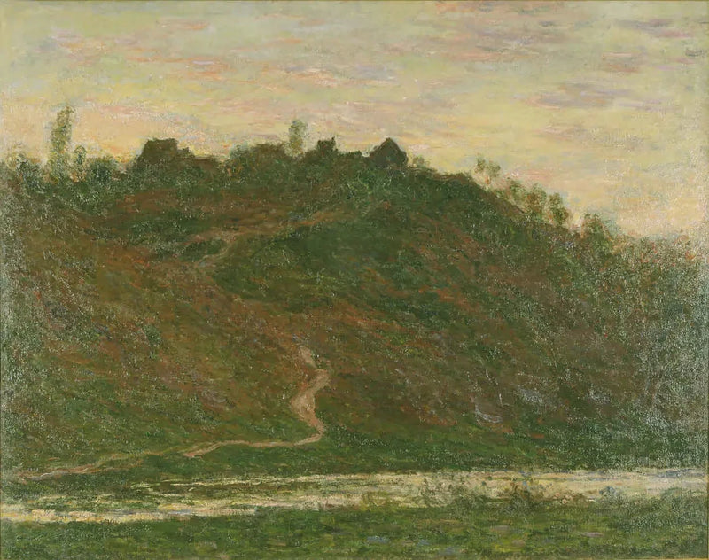 The Village of La Roche-Blond, kvällseffekt W1238 - Claude Monet