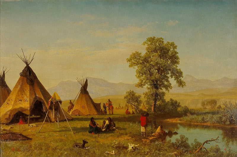 Sioux-by nära Fort Laramie - Albert Bierstadt