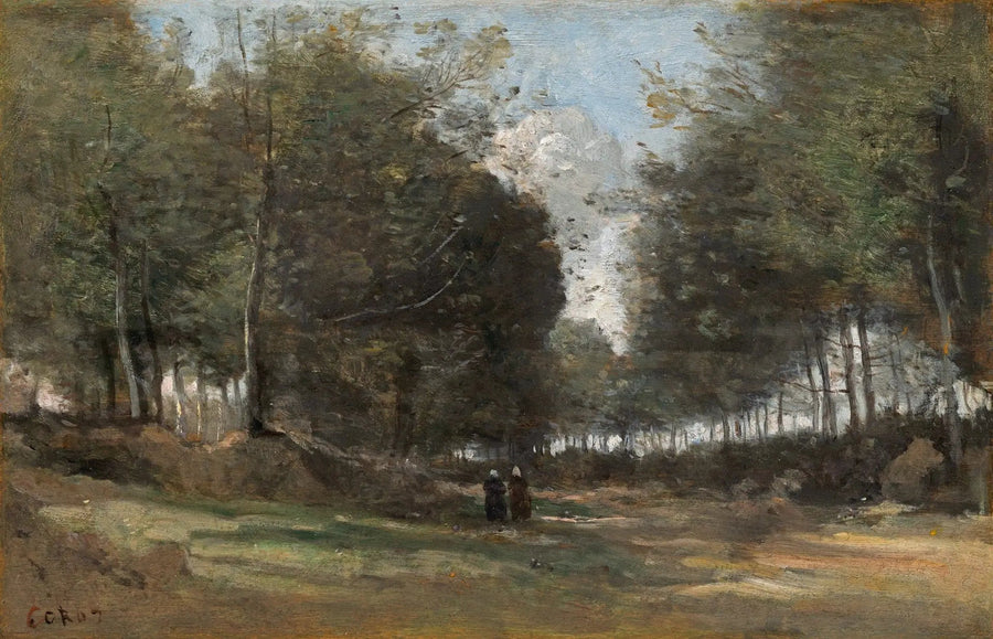 Ville d'Avray, skogsstig - Jean-Baptiste Camille Corot