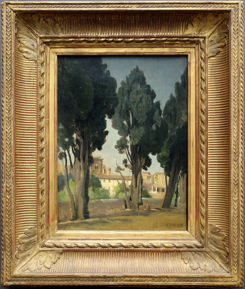 Villeneuve-les-Avignon. Trädgårdsterrassen vid hospice - Jean-Baptiste Camille Corot
