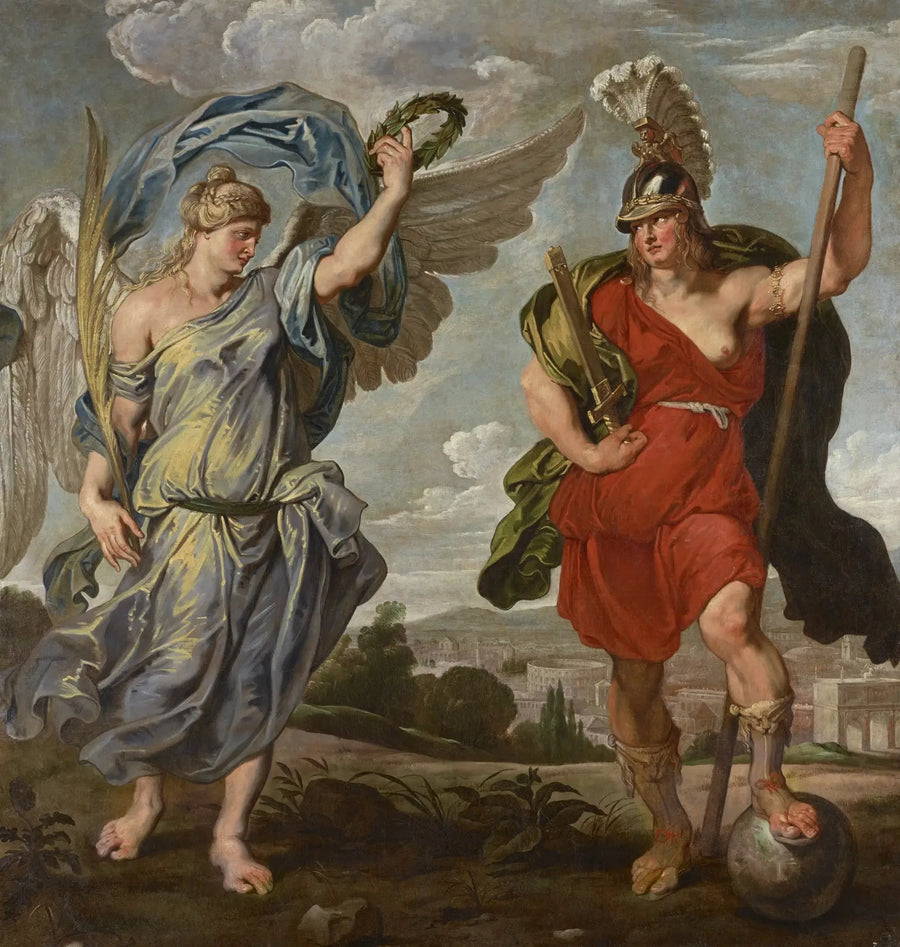 Virtus och Victoria - Peter Paul Rubens