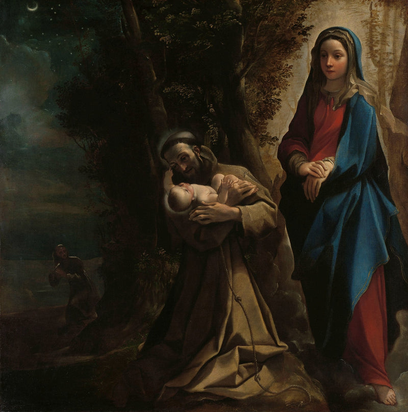 Vision av helige Franciskus av Assisi - Ludovico Carracci