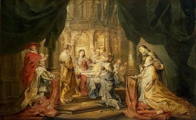 Vision av helige Ildefonse - Peter Paul Rubens
