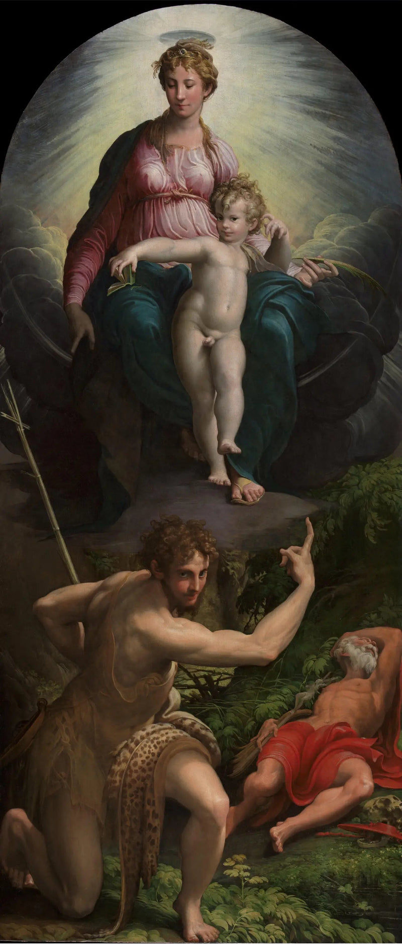 Vision av helige Jerome - Parmigianino