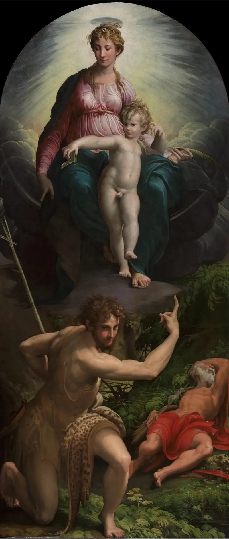 Vision av helige Jerome - Parmigianino