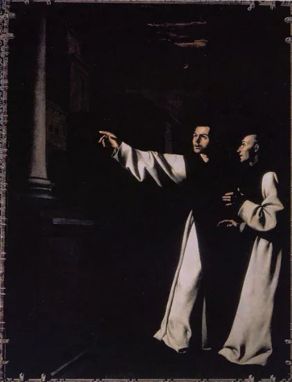 Förebådande vision av broder Pedro från Salamanca - Francisco de Zurbarán