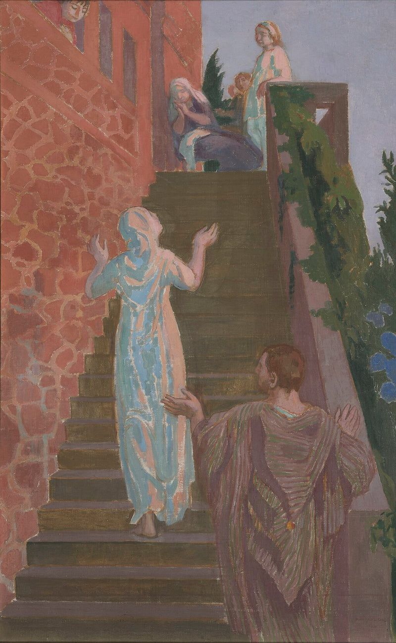 Besök i Silencios trappa - Maurice Denis