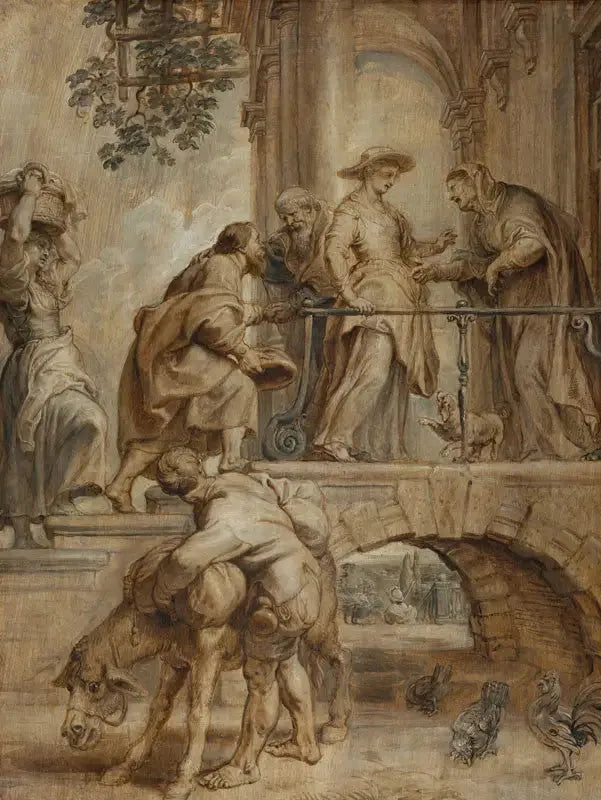 Besök av Jungfru Maria - Peter Paul Rubens