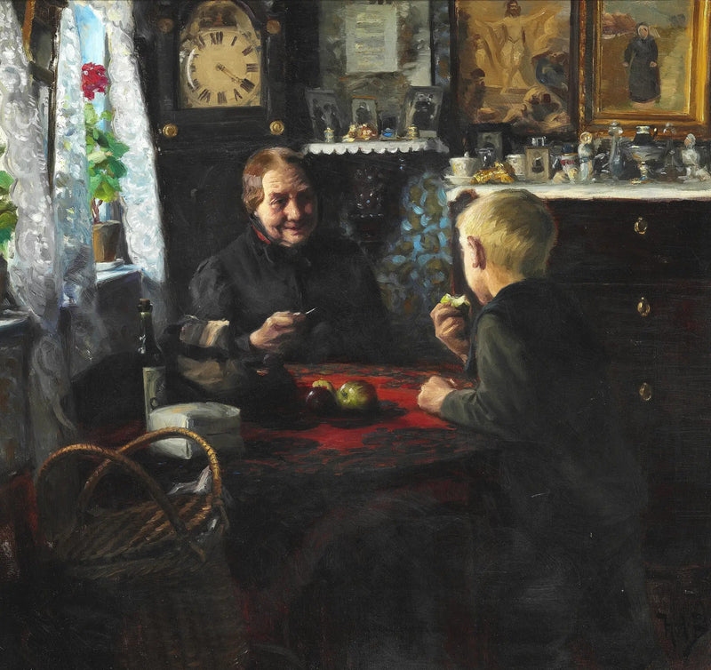 Besök hos mormor - H. A. Brendekilde
