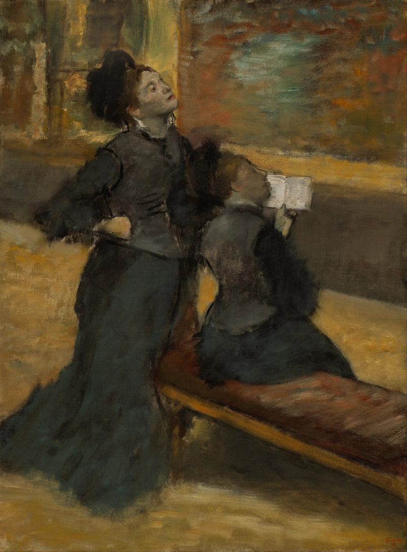 Besök på ett museum - Edgar Degas