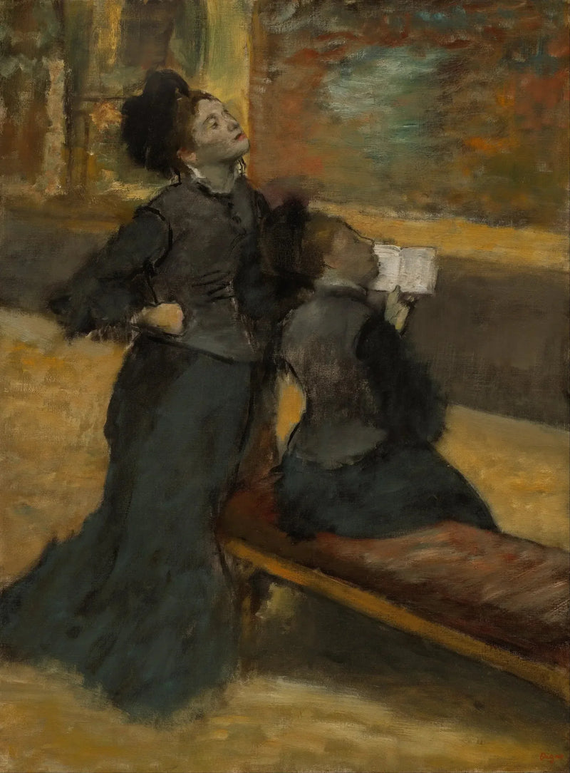 Besök på ett museum - Edgar Degas