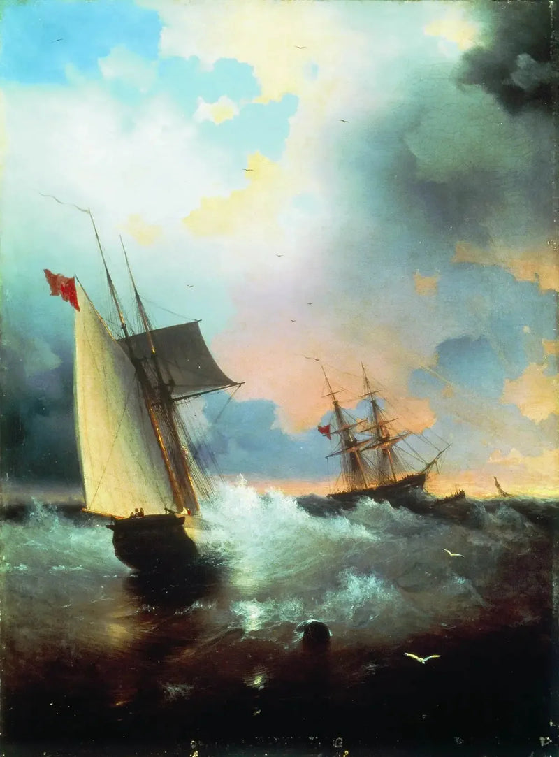 Segelbåt - Ivan Aïvazovski