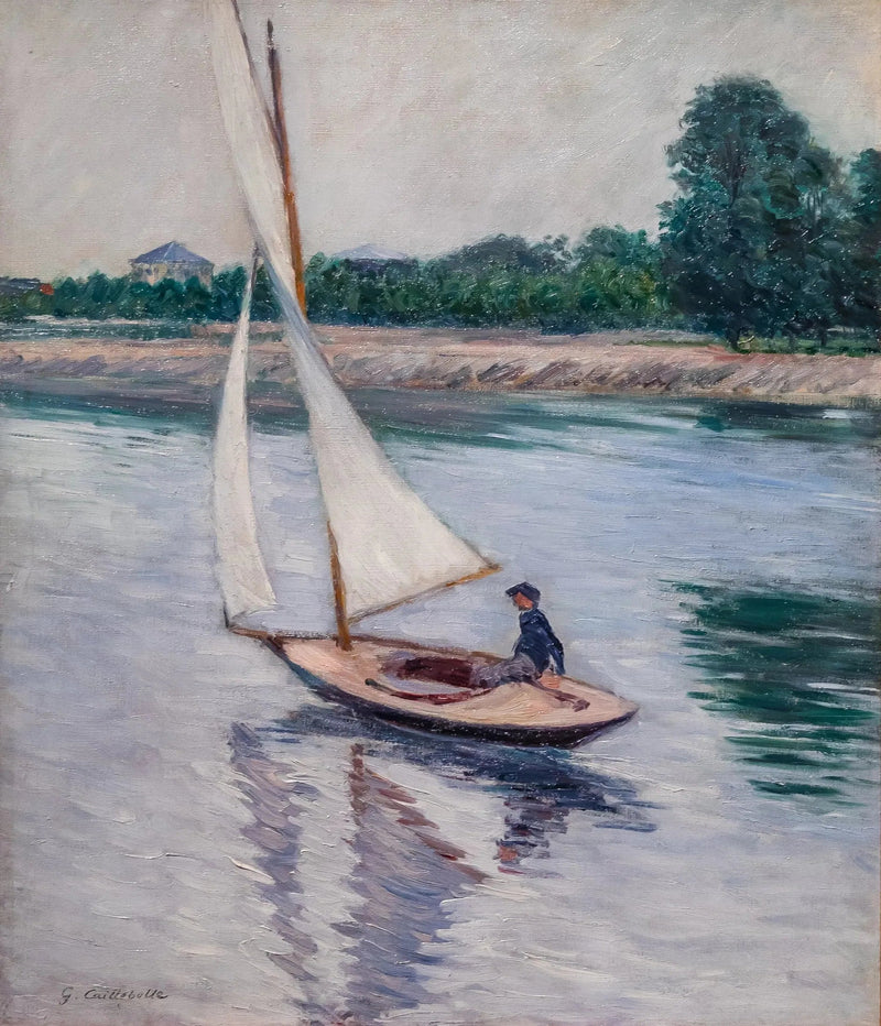 Segelbåt på Seine i Argenteuil - Gustave Caillebotte