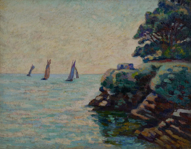 Segelbåtar i Saint Palais sur Mer - Armand Guillaumin