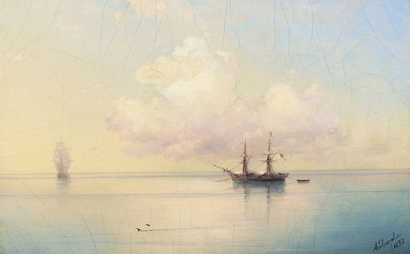 Segelbåtar i lugnt väder. - Ivan Aïvazovski