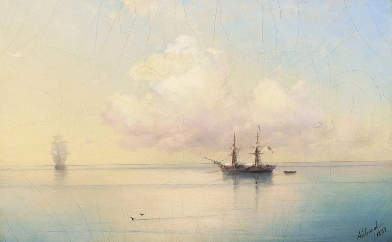 Segelbåtar i lugnt väder. - Ivan Aïvazovski