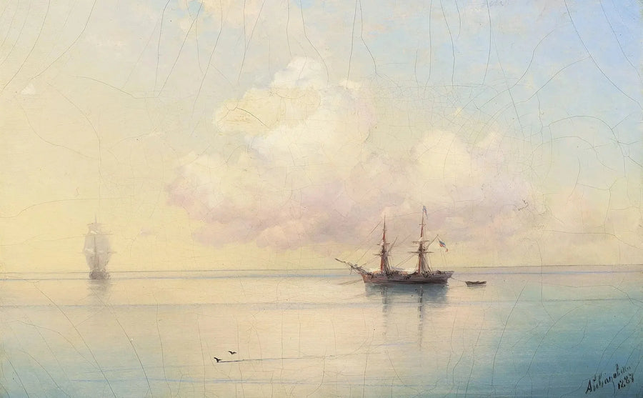 Segelbåtar i lugnt väder. - Ivan Aïvazovski