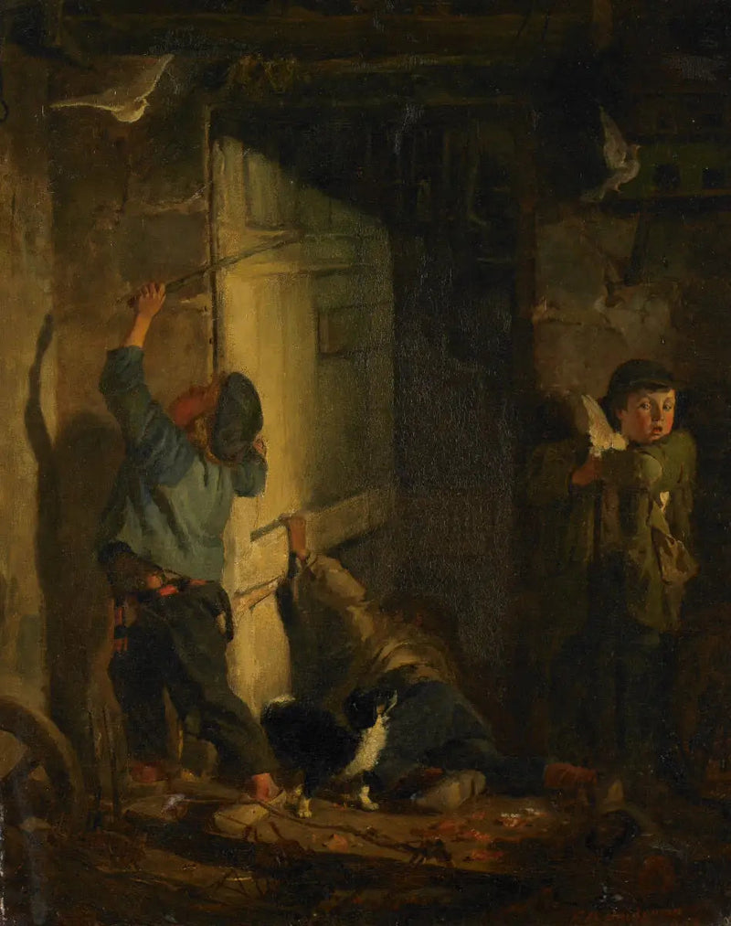 Att ta duvans perchoar - Frederick Arthur Bridgman