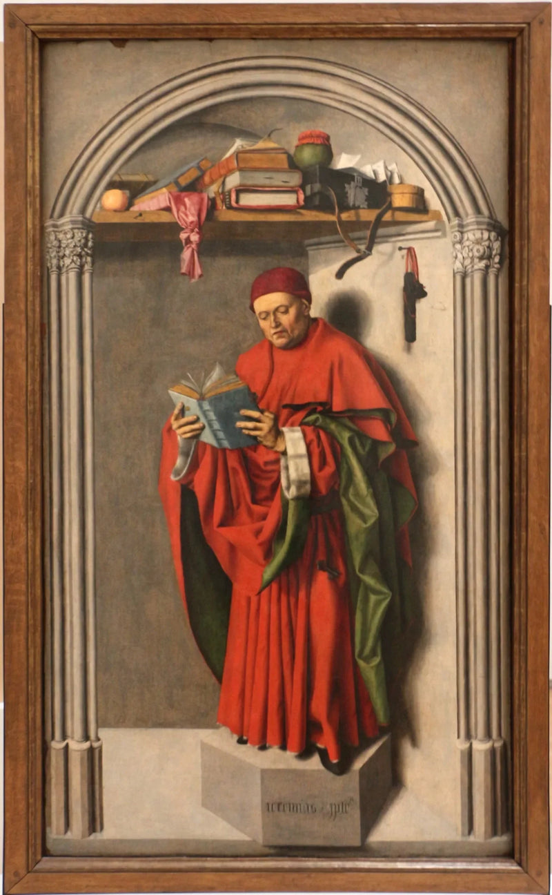 Höger panel av triptyken av Saint-Sauveur-kyrkan i Aix-en-Provence, framsida: profeten Jeremia