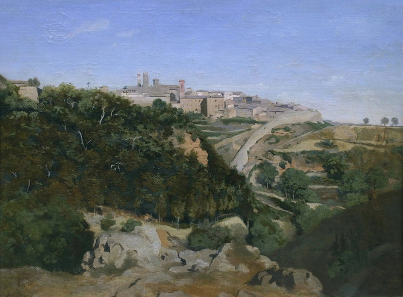 Volterra, kommunen - Jean-Baptiste Camille Corot