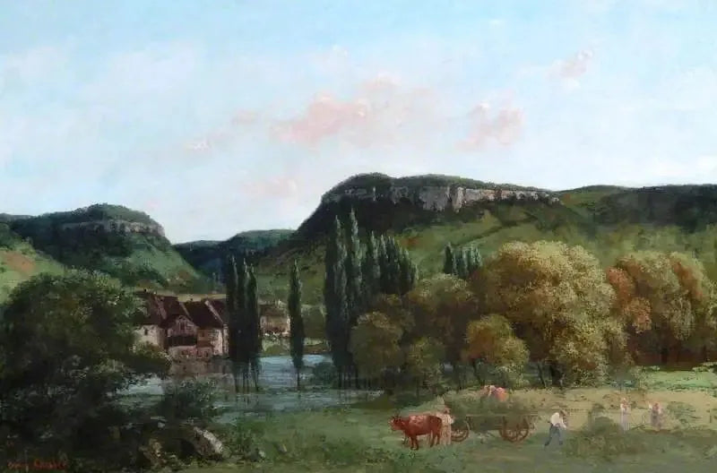 Utsikt över Ornans - Gustave Courbet