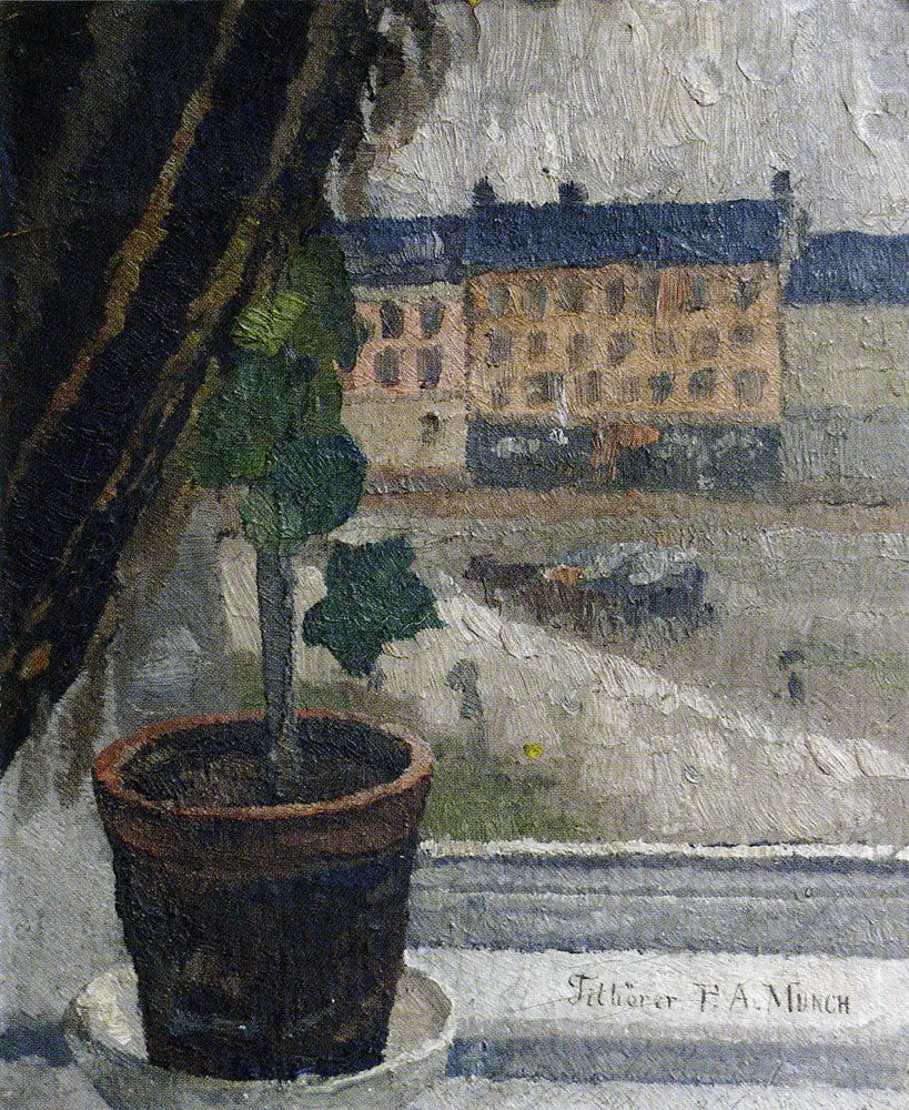 Utsikt bortom stranden Olaf Rye - Edvard Munch
