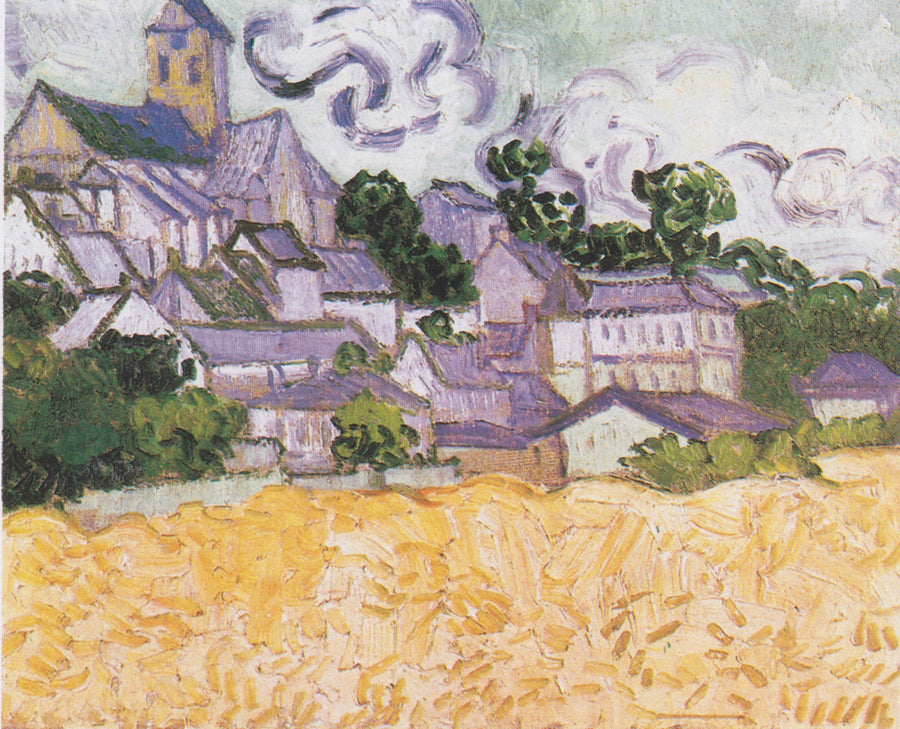 Utsikt över Auvers med vetefält - Vincent van Gogh