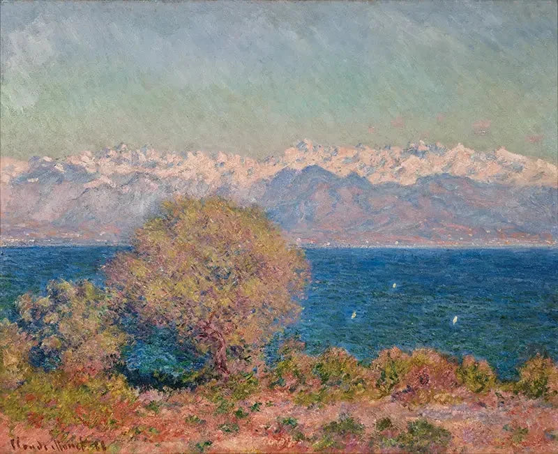 Vue du cap d’Antibes W1175 par Claude Monet, Hill-Stead Museum