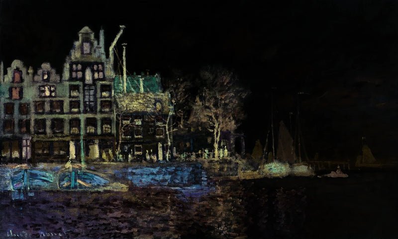 Utsikt över Amsterdam W303 - Claude Monet