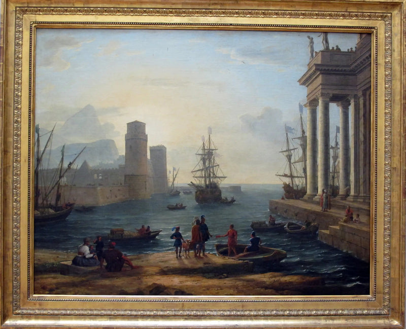 Vy av en hamn, dimmaffekter - Claude Lorrain