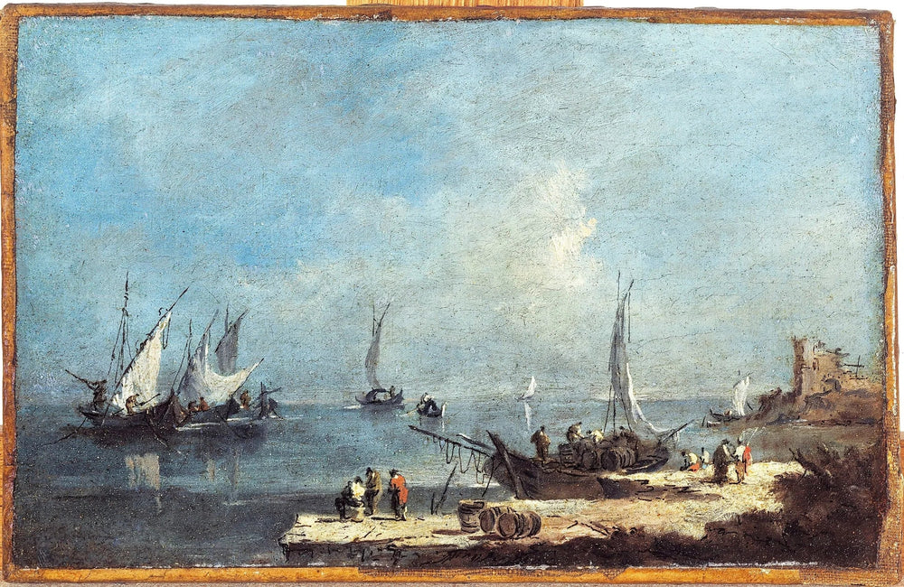 Vue d’un port sur la lagune - Francesco Guardi - Alpha Reproduction