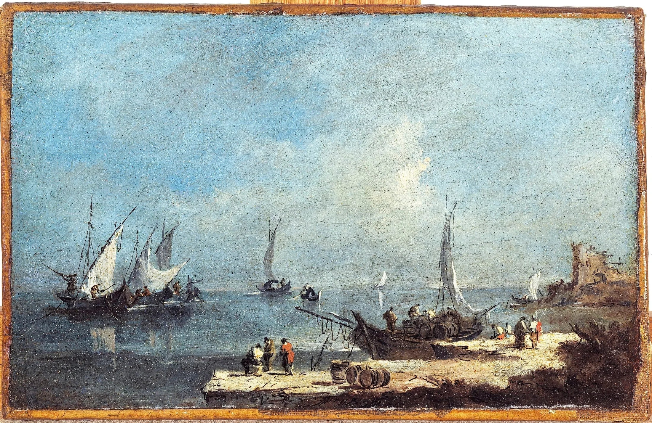 Vue d’un port sur la lagune - Francesco Guardi - Alpha Reproduction