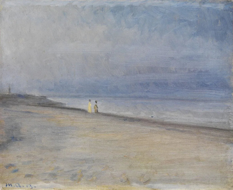 Utsikt över en strand - Michael Peter Ancher