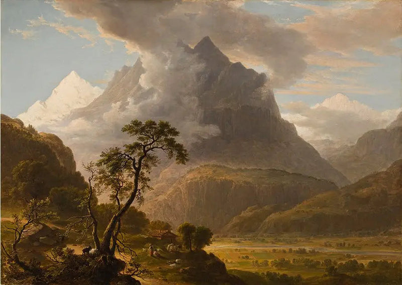 Utsikt över Oberhasle-dalen, Schweiz - Asher Brown Durand