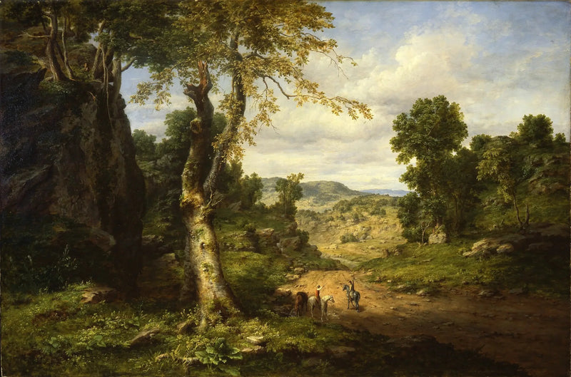 Utsikt över Berkshire County, Massachusetts, som skingras efter en septemberstorm - George Inness