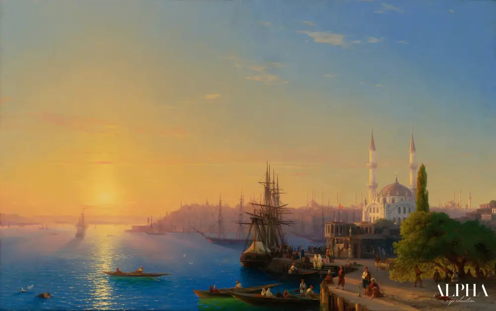 Vue de Constantinople et du Bosphore - Ivan Aïvazovski - Reproductions de tableaux et peintures haut de gamme