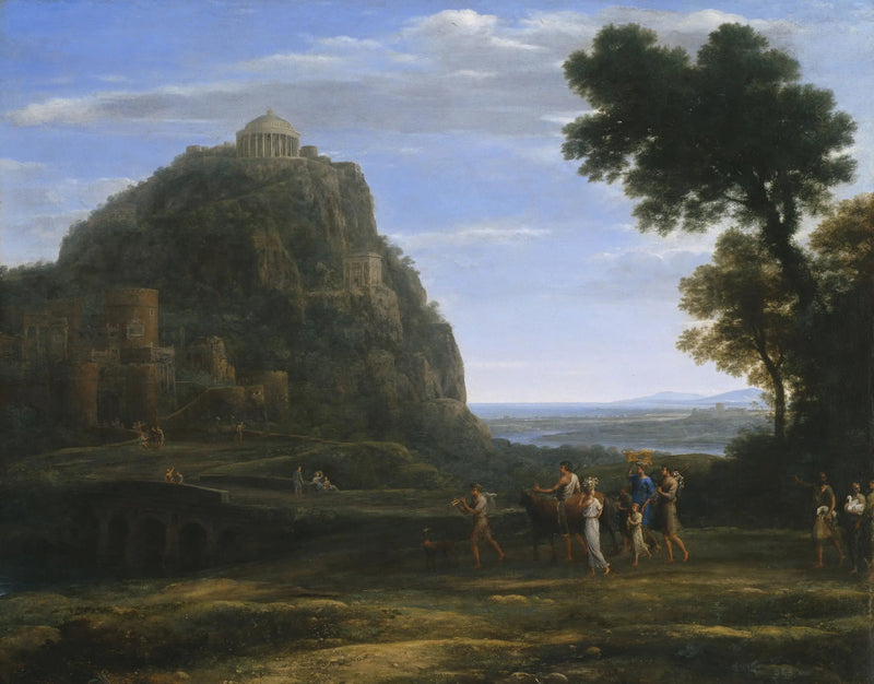 Delphi med en procession - Claude Lorrain