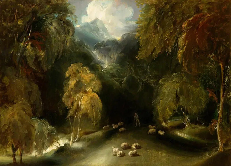 Utsikt över Dovedale, mot Thorpe Cloud - Thomas Lawrence