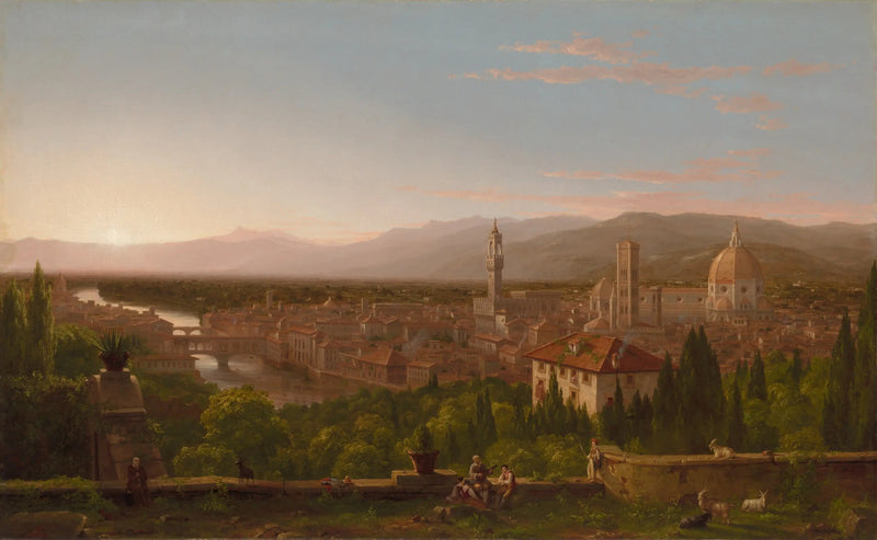 Utsikt över Florens från San Miniato - Thomas Cole