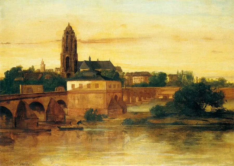 Vy över Frankfurt am Main - Gustave Courbet