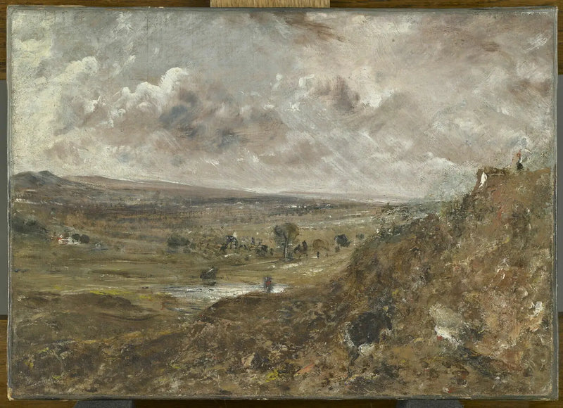 Vy över Hampstead Heath; Stormeffekt - John Constable