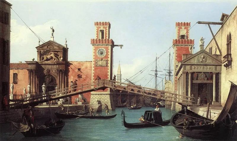 Vy från Arsenalens ingång - Canaletto