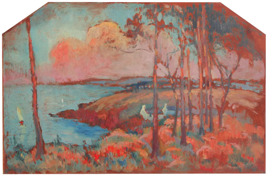 Utsikt över Bréhat-ön - Robert Antoine Pinchon