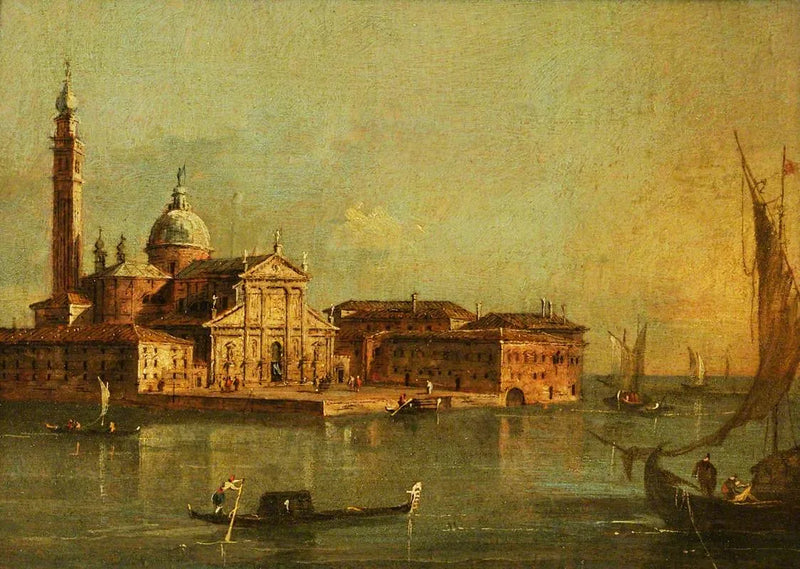 Vy av ön San Giorgio Maggiore, Venedig - Francesco Guardi