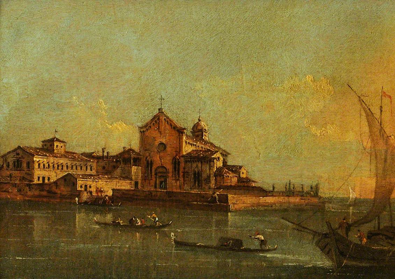 Vy över ön Sant'Elena, Venedig - Francesco Guardi
